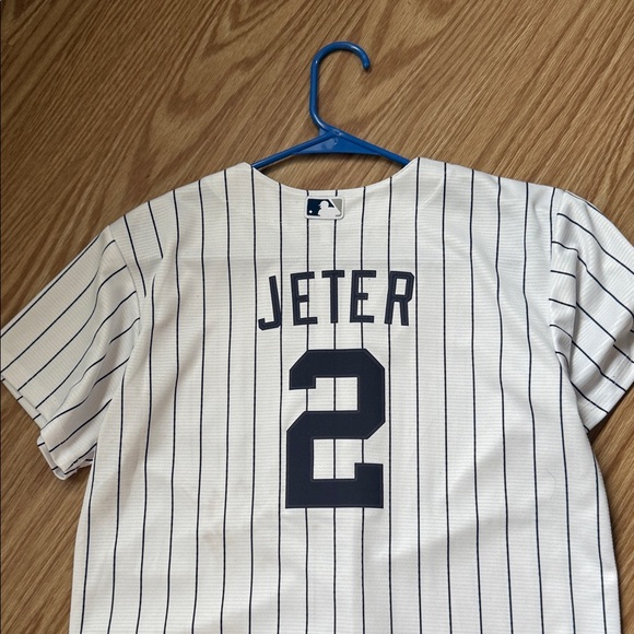 Nike White and Black Pinstripe Jersey - Picture 2 of 4